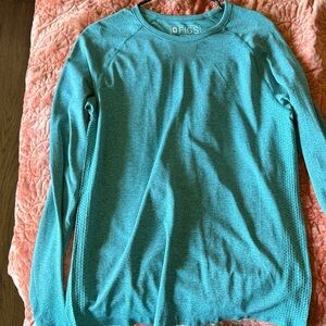 FIGS Teal Salta Long Sleeve Top